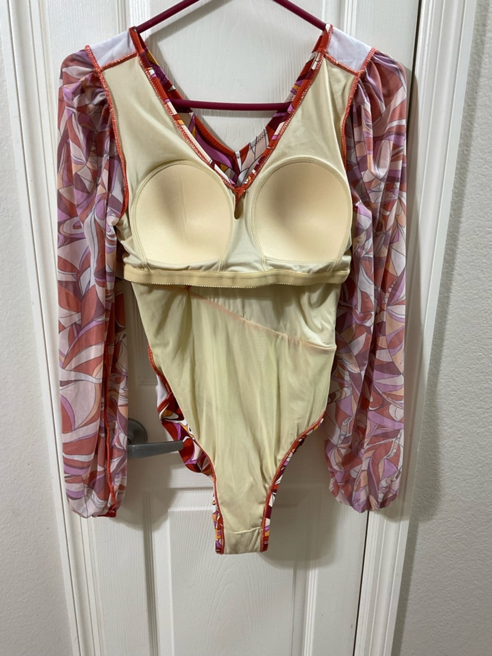 G by Giuliana Jet Set G One-Piece UPF 50 Mesh Sleeve Swimsuit size 12 - Picture 12 of 16